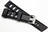 20mm Vanilla Scented Natural Rubber Strap - Black - OBRIS MORGAN TIMEPIECES